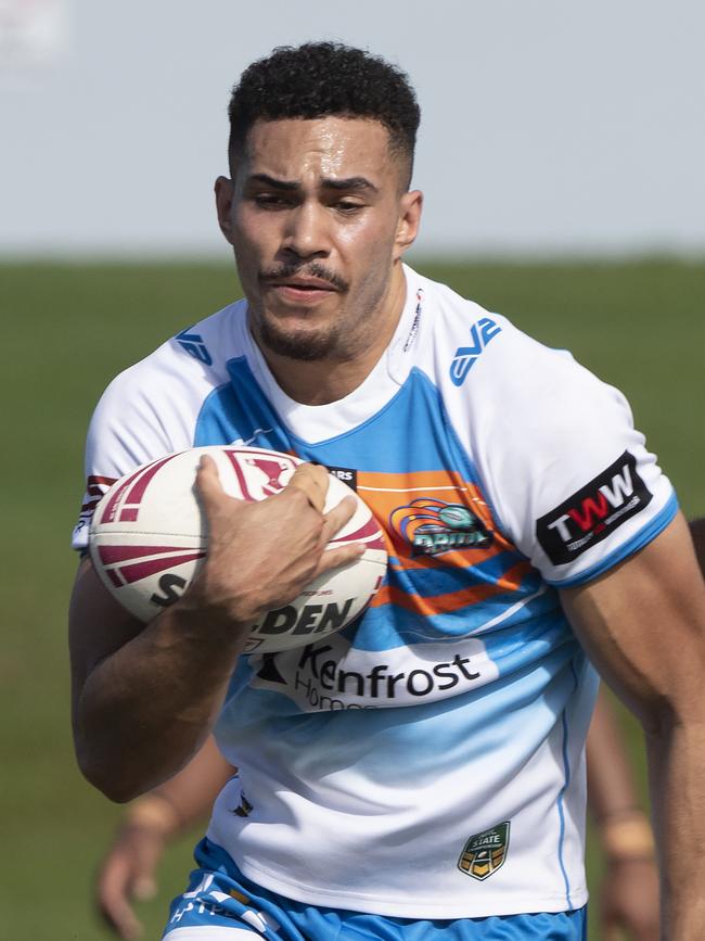 Robert Derby was sensational for the Northern Pride in 2022, but will line up for the Blackhawks in 2023 after changes to the Cowboys’ allocation system. Picture: Brian Cassey