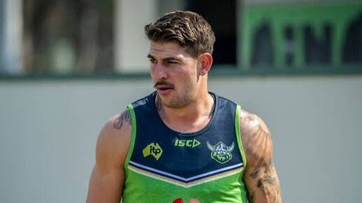 Curtis Scott has been given the week off Raiders training after his arrest. Picture: Instagram.