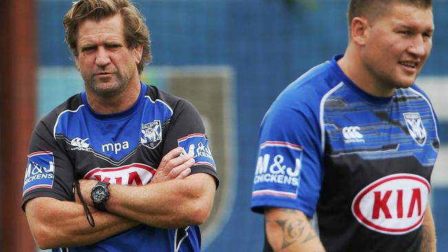 Des Hasler at Bulldogs training.