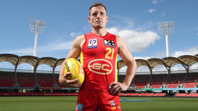 James Tsitas played five AFL games for the Suns after joining in the 2022 SSP. Picture Glenn Hampson