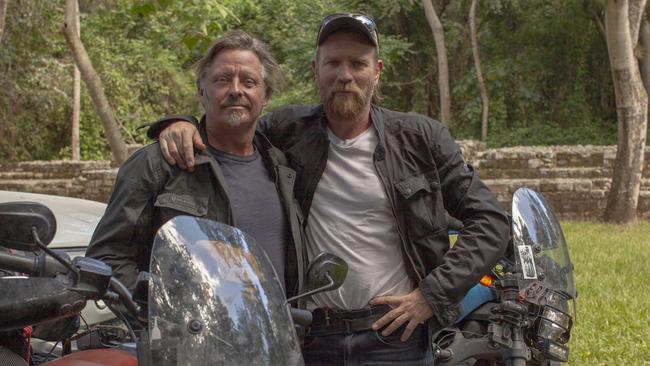 Charley Boorman and Ewan McGregor in a scene from Long Way Up