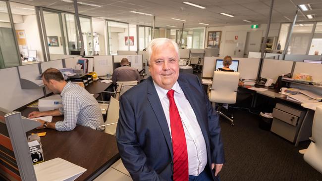 21st January 2019.Clive Palmer at his office in Brisbane.Photo: Glenn Hunt / The Australian