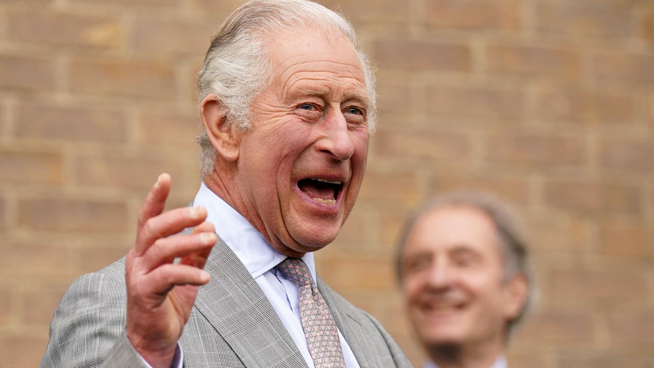 King Charles III makes a speech during a visit to Whittle Laboratory in Cambridge, eastern England on May 9, 2023, where he met with academics, aviation leaders and toured the facility. (Photo by Joe Giddens / POOL / AFP)