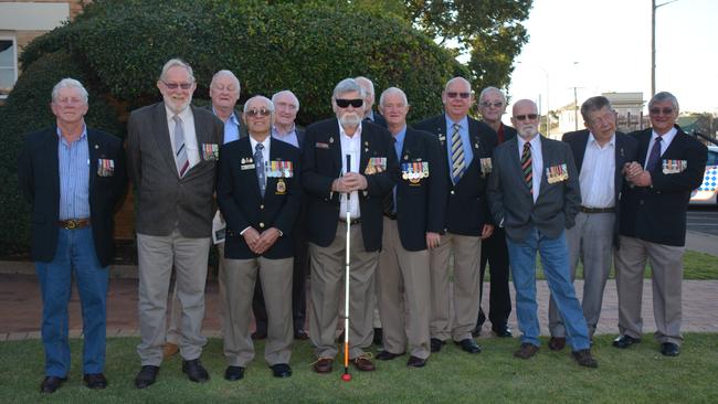 Veteran Day: Vietnam War Veterans at the Wondai Veteran Day Service.