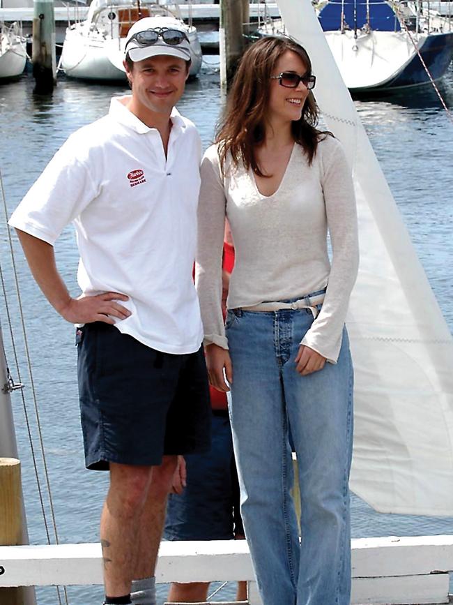 Prince Frederik and Mary in their courting days at Tasmania Yacht Club. Picture: Getty Images