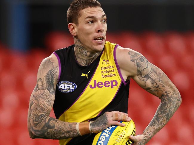 AFL Round 18. Richmond v Brisbane at Metricon stadium, Gold Coast . 16/07/2021.  Richmonds Matthew Parker  during the 2nd qtr.     .  Pic: Michael Klein