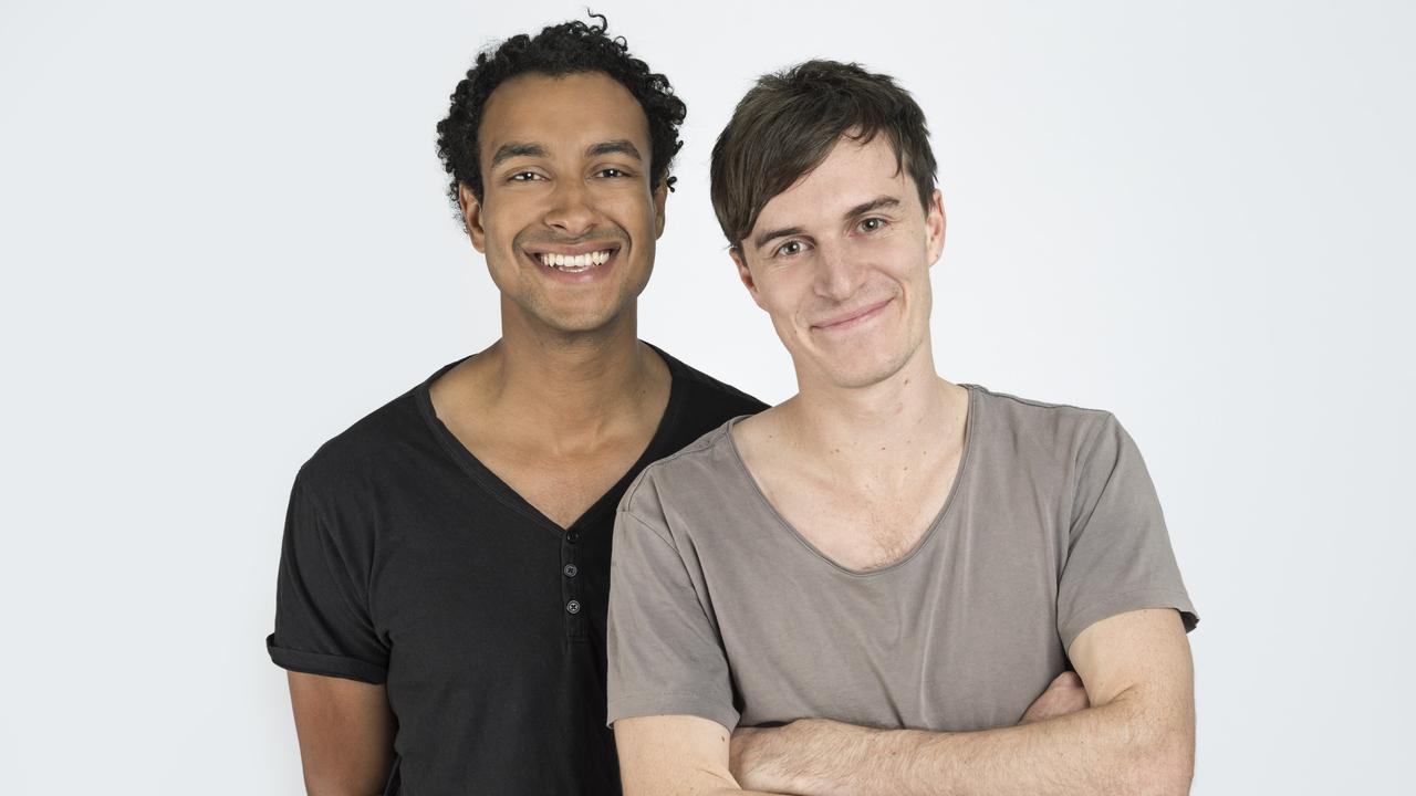 Alex Dyson (pictured with Matt Okine) rose to fame as the breakfast host on Triple J.