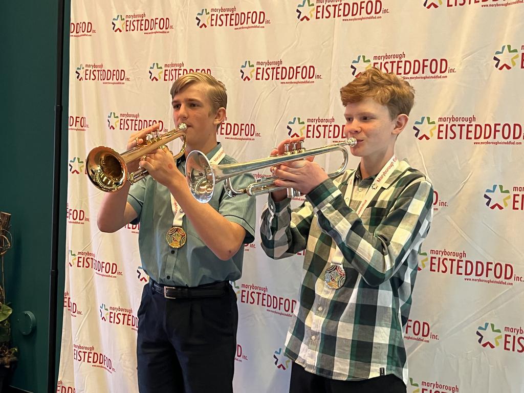 Kingston Scanes and Alex Campbell performed at the Maryborough Eisteddfod.