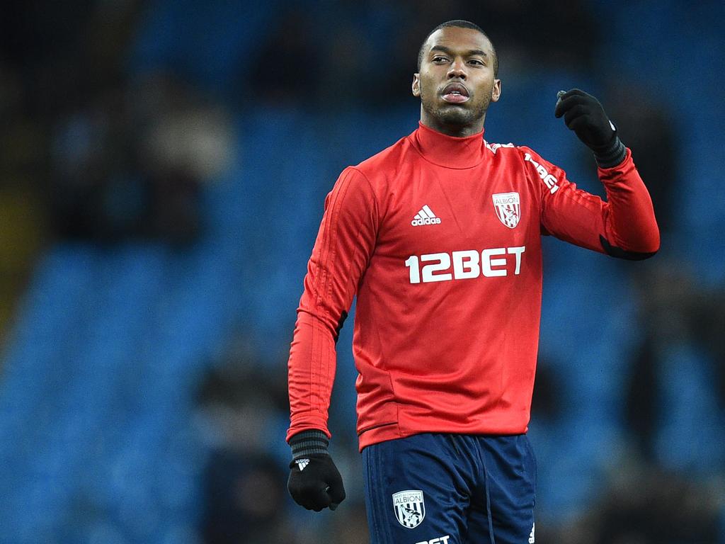 Daniel Sturridge gestures during his time with West Bromwich Albion. Picture: AFP PHOTO / Oli SCARFF