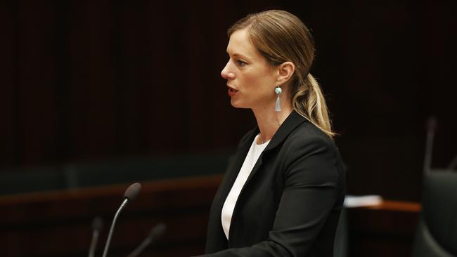 Labor leader Rebecca White said there is no guarantee renters will be able to access the fund if landlords don’t aggree to a decrease. Picture: Zak Simmonds