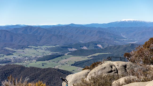 Abseil at down the gorge at Mount Buffalo National Park while you visit Victorian Alps. Picture: Supplied.