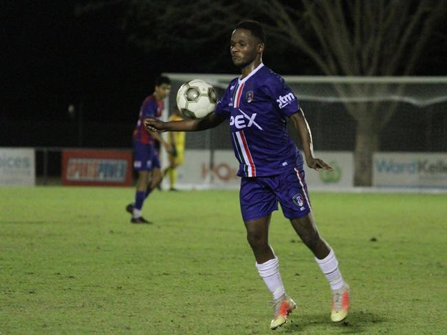 Humbleman Mbukana playing for University Azzurri. Picture: Lou Reeve