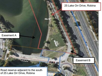 Site for planned retirement village at Robina.