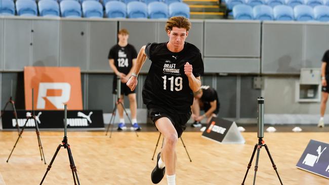 Jordan Croft tested well at the AFL draft combine. Picture: Getty Images