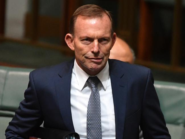 Former prime minister Tony Abbott defended the Turnbull government over its poor results in the polls. Picture: AAP Image/Mick Tsikas