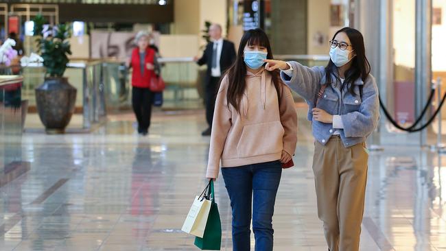 Shoppers return to Vicinity’s Chadstone shopping centre. Picture: Ian Currie