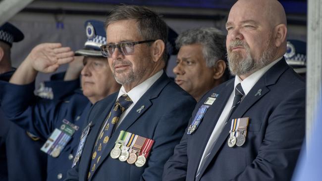 PANSW Vice President Ian Allwood (front left) with PANSW President Kevin Morton (right). Picture: Supplied