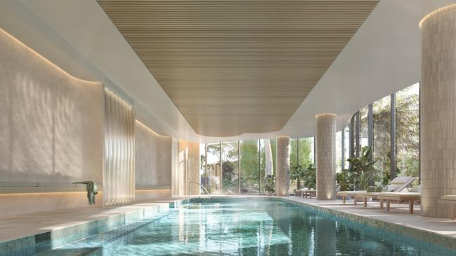 An artist’s impression of the indoor swimming facilities at The Albertine.