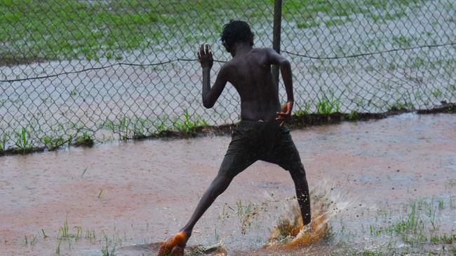 Images from the Round 9 NTFL MPL/WPL clash between the Tiwi Bombers and Palmerston Magpies at Bathurst Island, 30 November 2024. Picture: Darcy Jennings