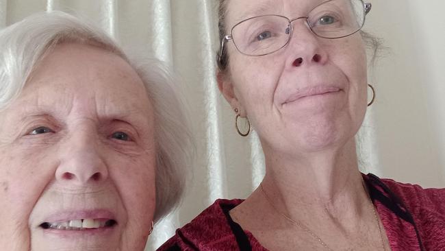 Sally Dalgleish (right) and her mum are stuck in Melbourne. Picture: supplied