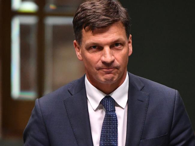 Minister for Energy Angus Taylor arrives for Question Time in the House of Representatives at Parliament House in Canberra, Thursday, February 27, 2020. (AAP Image/Mick Tsikas) NO ARCHIVING