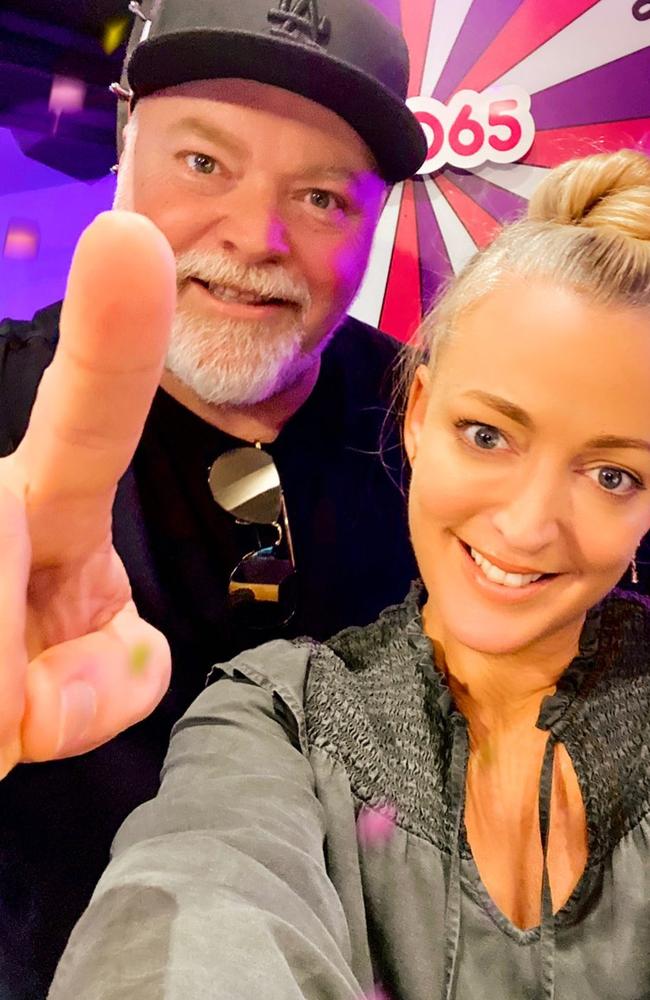 Kyle Sandilands and his on- air partner Jackie O made a little girl’s dreams come true on their show on Monday. Picture from Instagram.