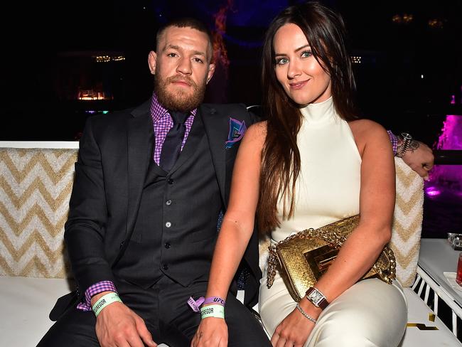 LAS VEGAS, NV - JULY 10:  Mixed martial artist Conor McGregor (L) and Dee Devlin attend his birthday celebration at Intrigue Nightclub at Wynn Las Vegas early July 10, 2016 in Las Vegas, Nevada.  (Photo by David Becker/Getty Images  for Wynn Las Vegas)