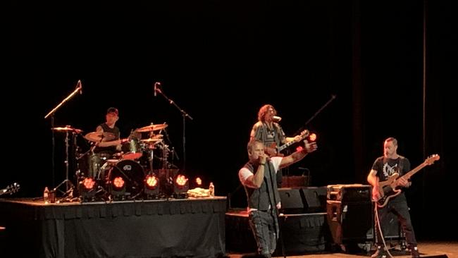 Jon Stevens – The Noiseworks and INXS Collection performing at the MECC on Friday night. Picture: Rae Wilson