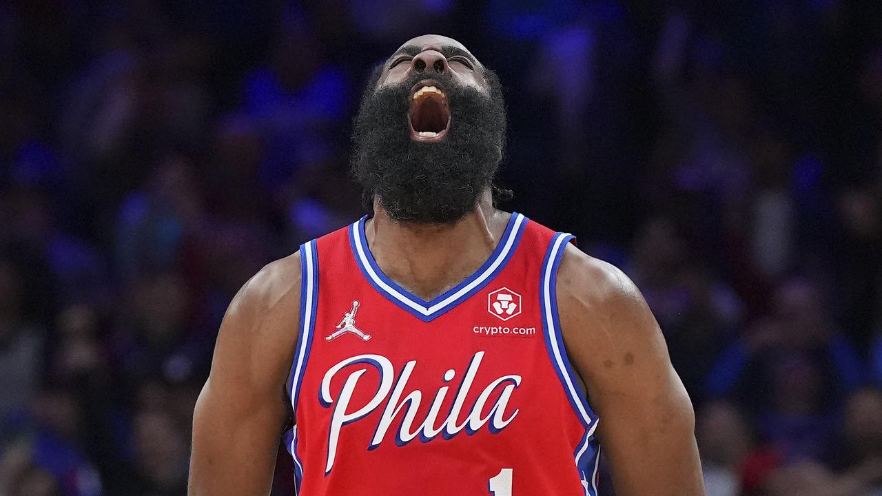 James Harden of the Philadelphia 76ers. Mitchell Leff/Getty Images/AFP