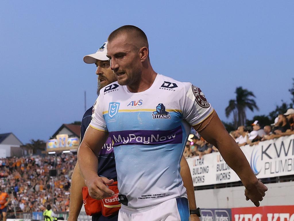 Kieran Foran will be unavailable for the Titans’ clash with the Dragons. (Photo by Cameron Spencer/Getty Images)