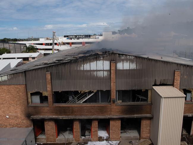 The badly damaged main Rent A Space building is set to be demolished. Picture: Monique Harmer