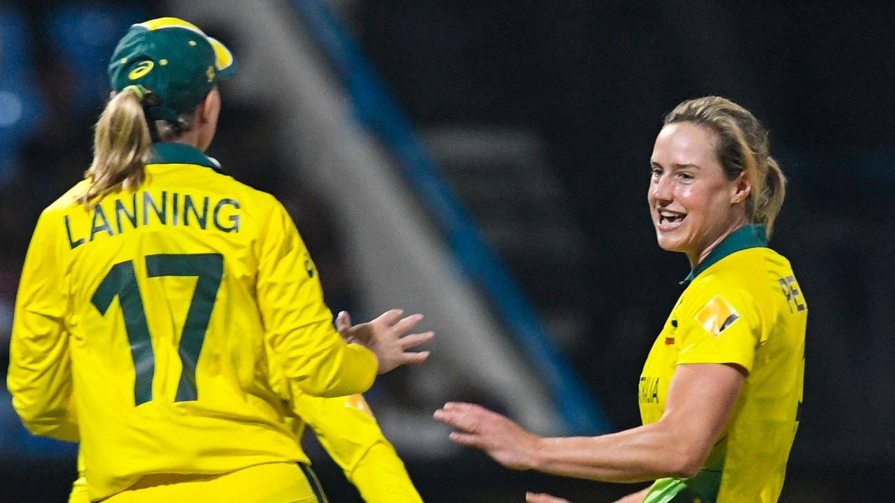 Ellyse Perry is the first Australian to take 100 Twenty20 international wickets in women’s cricket.