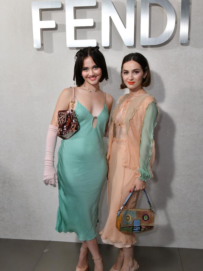 Iris and Maude Apatow. Picture: Craig Barritt/Getty Images for Fendi