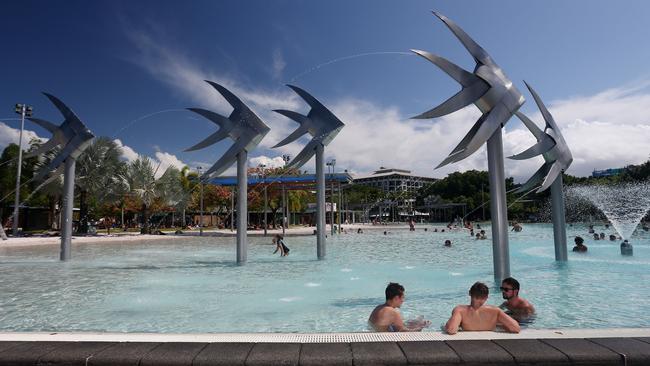 Thousands of Chinese tourists are poised to visit Far North Queensland’s World Heritage-listed reef and rainforest as well as the Cairns Esplanade lagoon next February. PICTURE: STEWART McLEAN