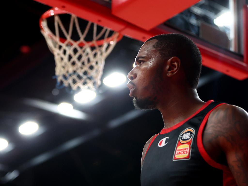 Gary Clark is keen to return to Australia but there’s no guarantee it will be via the Hawks. Picture: Getty Images