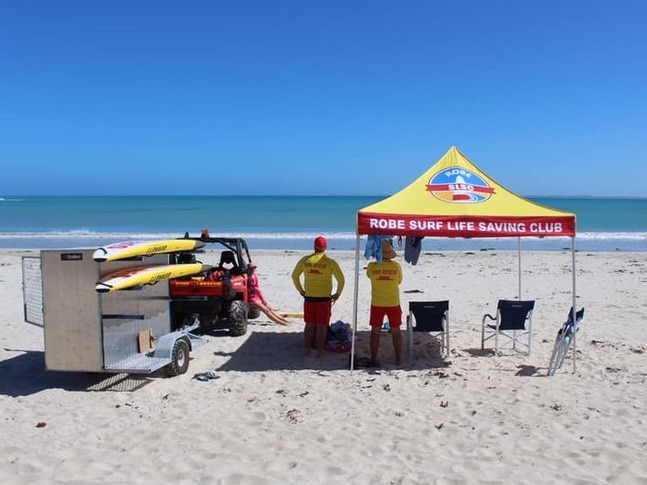 Robe Surf Life Saving Club are seeking council approval to construct a $200,000  facility at a carpark off of Long Beach. Picture: Facebook,