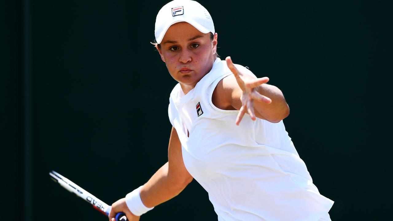 Ashleigh Barty started brightly against Daria Kasatkina before collapsing.