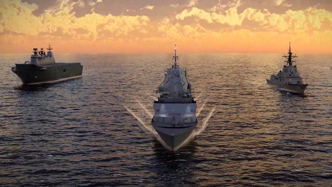 Evolved Hunter Class design for guided missile frigate. Supplied by BAE Systems Australia