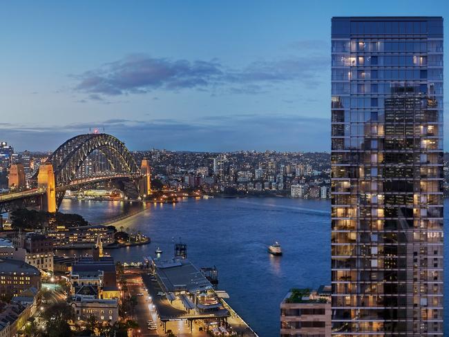 Artists impression of the design of One Circular Quay, Sydney, by Wanda