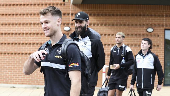 Port Adelaide had been one of only two interstate clubs allowed to stay in their home state, but that situation was expected to change. Picture: Sarah Reed