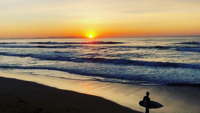 Social distance surfers at North Cronulla. Picture: Kristi Miller