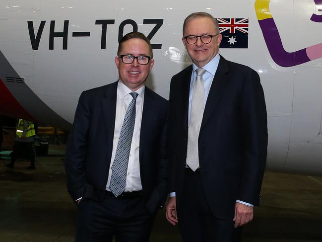 There are claims Albanese dealt directly with Qantas CEO Alan Joyce on his personal travel. Gaye Gerard