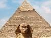  The Sphinx with a pyramid. Thinkstock 