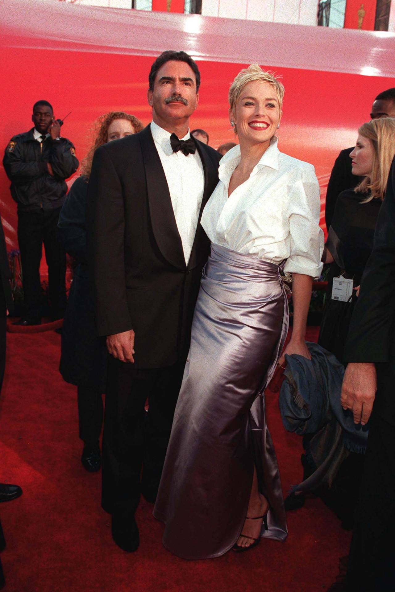 <h2>1998 – Sharon Stone</h2><p>Sharon Stone isn’t the only woman to pair a formal skirt with an unbuttoned white shirt for a red-carpet event (Carolyn Bessette-Kennedy famously did it too), but there’s a reason this look, which was unconventional at the time, became so memorable. The balancing of casual and couture that appeared in this look mixed wardrobe codes and was a way of doing red carpet style differently. It also had lasting appeal; see Zendaya’s 2022 Oscars look, a cropped white shirt and sequined bottom half that directly nodded to Stone.</p>