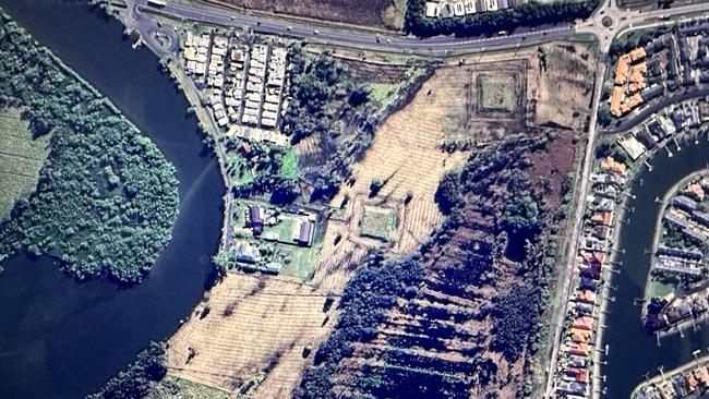 Aerial view Burns Point Ferry Rd where Gemlife proposes to construct a seniors housing community. Picture: Google Maps