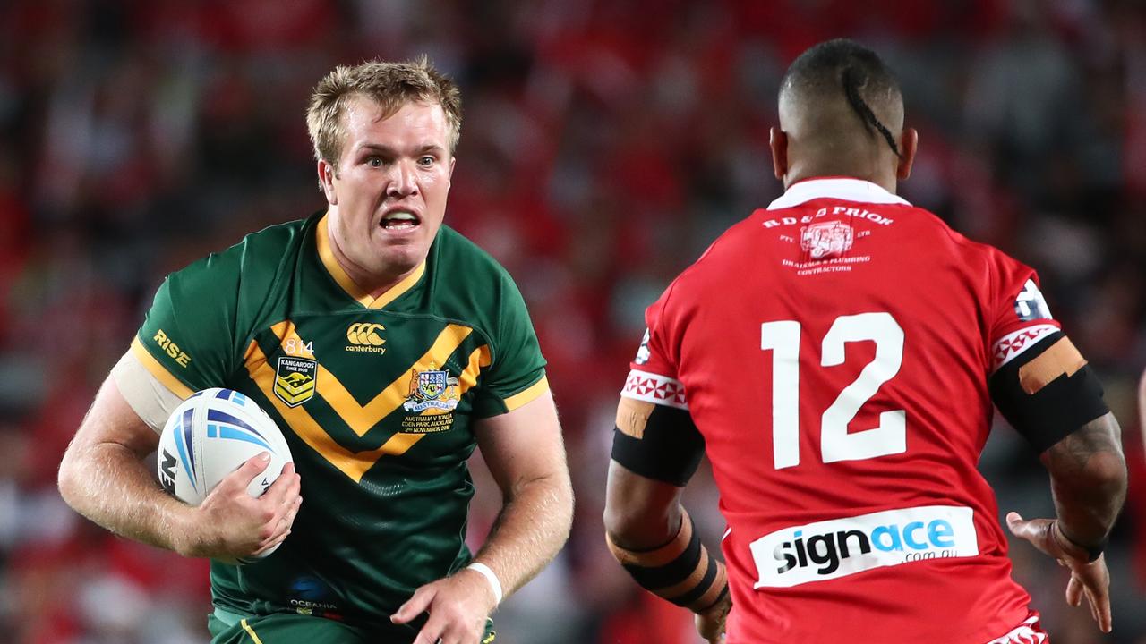 Jake Trbojevic in action against Tonga at Eden Park in 2019. Picture: Fiona Goodall/Getty Images