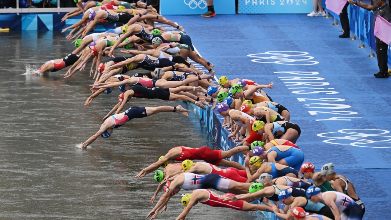 Triathlon races go ahead despite concerns over Seine River's ‘disgusting’ water quality