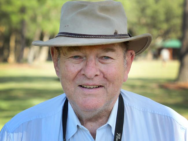 Former power station manager and engineer Bob Porter at this morning demolition. Picture: Mark Scott