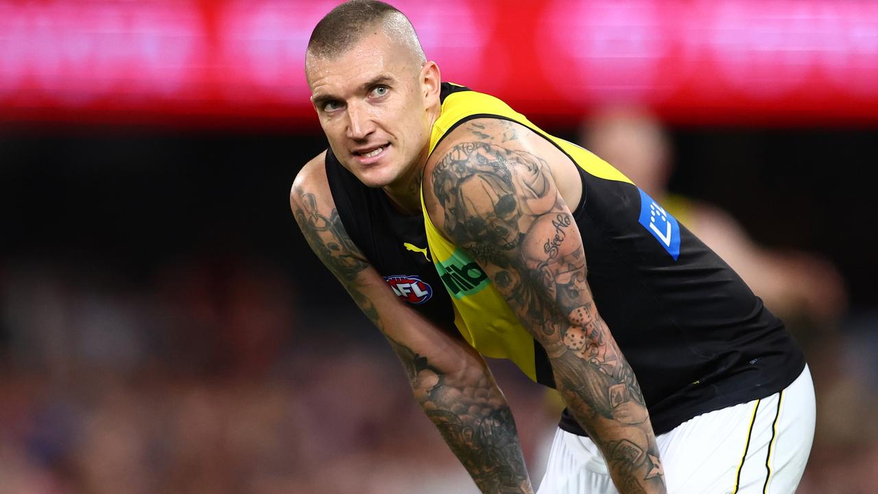 Dustin Martin’s future at Richmond is uncertain. Picture: Getty Images