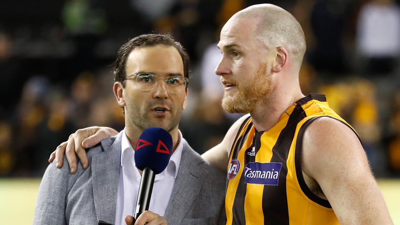 Jordan Lewis has responded to a swipe from Jeff Kennett (Photo by Michael Willson/AFL Photos via Getty Images).